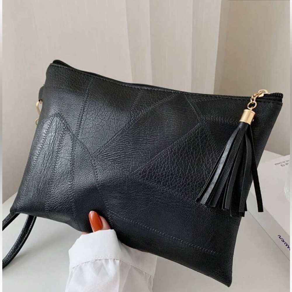Medium Square Bag Embossed Detail Wristlet - Picture 6 of 7